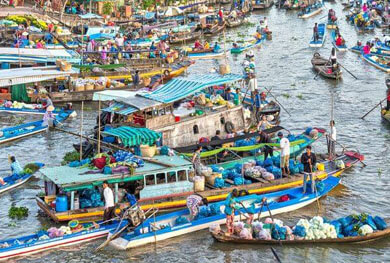 mekong delta floating market 2 days 1 night