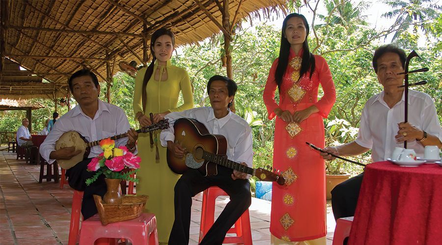 traditional South Vietnamese musical performance