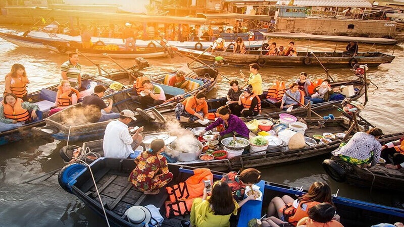 Cai Be floating market is one of the most attractive places