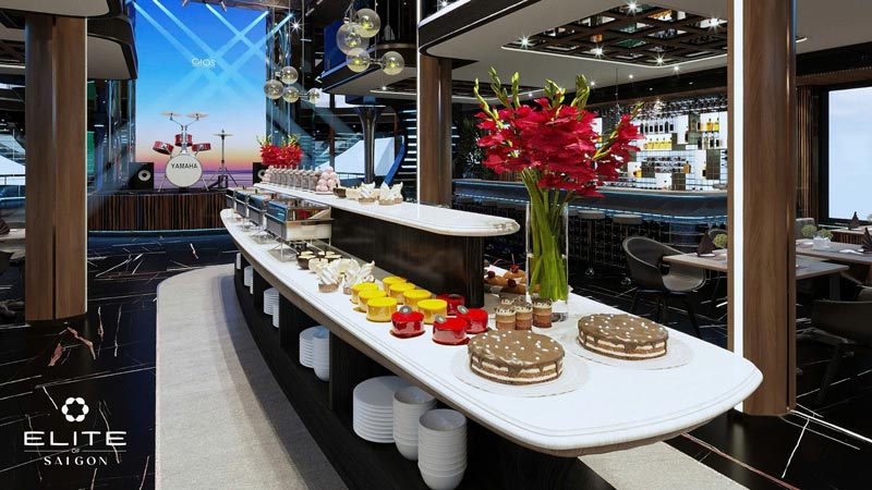 Savor the moment with the Elite of Saigon menu, surrounded by city lights and river views. Savor the moment with the Elite of Saigon menu, surrounded by city lights and river views.